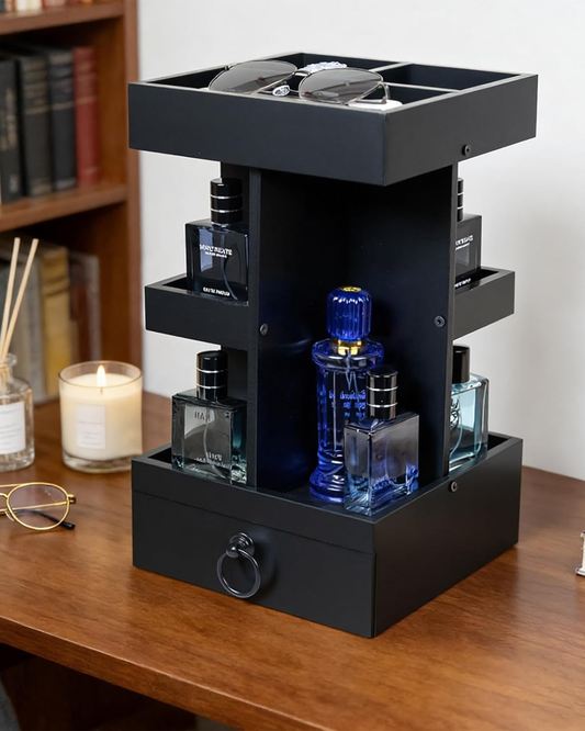Cologne Organizer for Men,3 Tier Perfume Stand,360°
